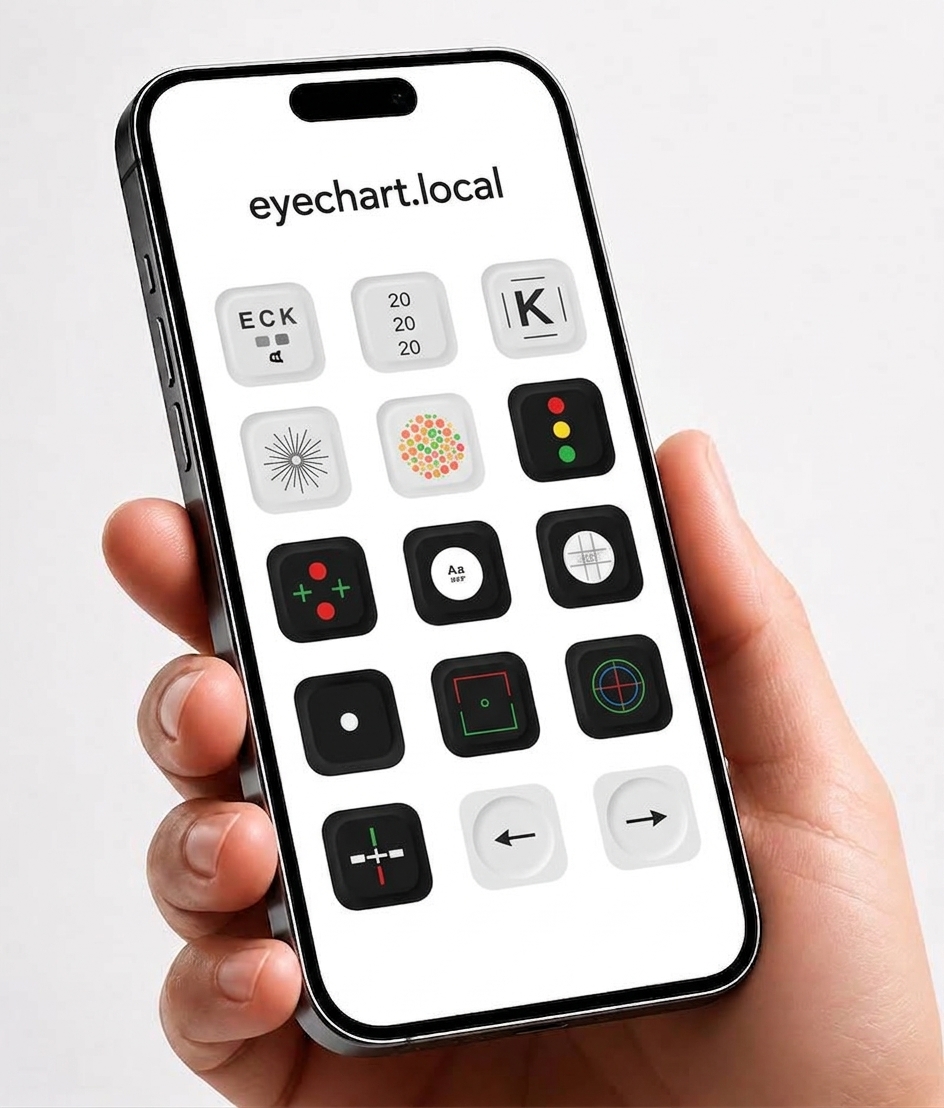 phone control eye chart